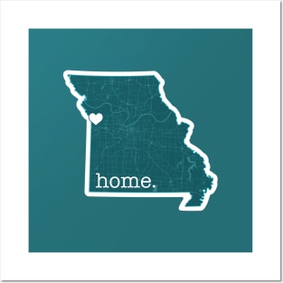 Kansas City Home Map Art Posters and Art